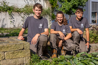 Mathias Grossenbacher, Elena Sigrist und Tim Büchel